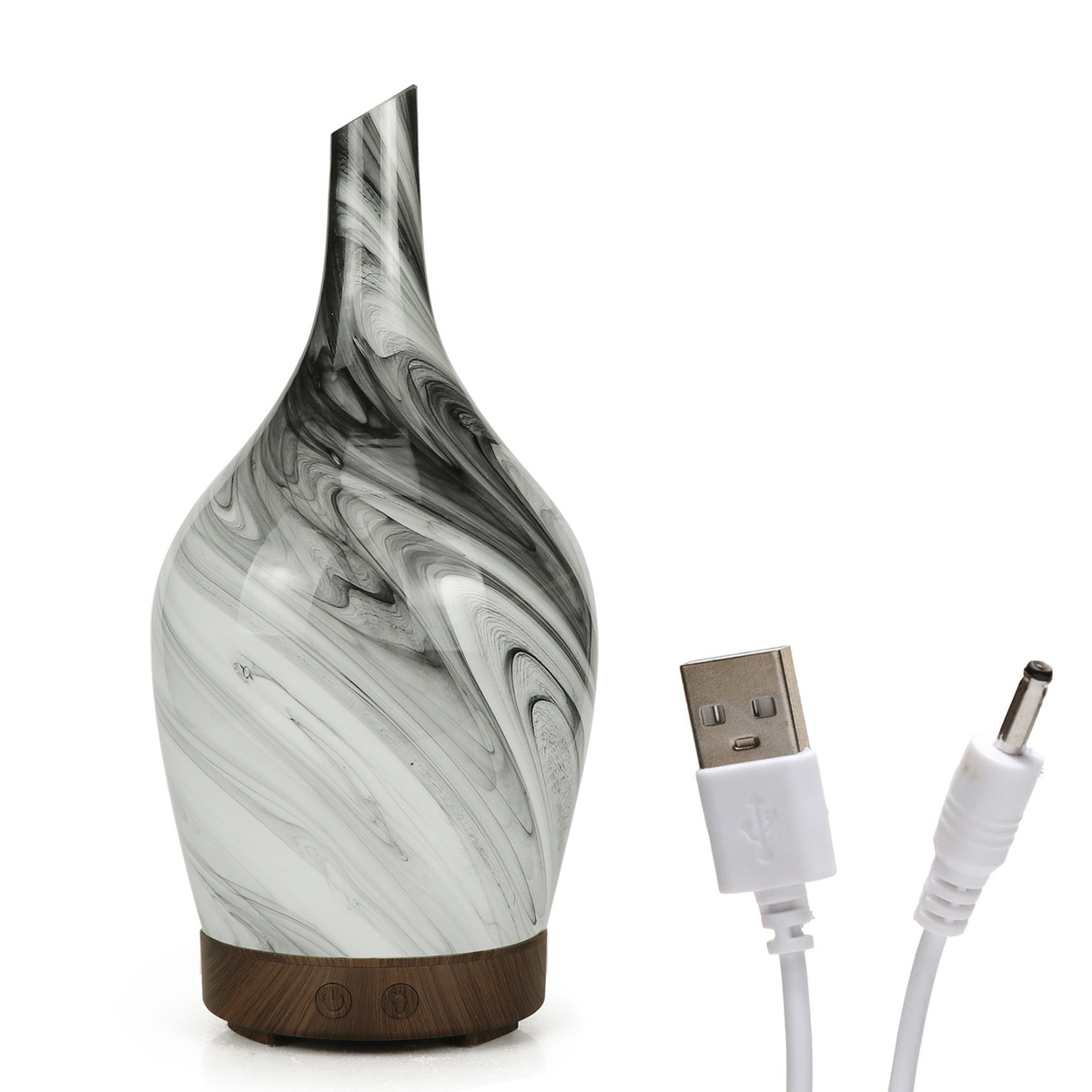 Glass Aroma Atomiser, Abstract Grey, USB, product photo