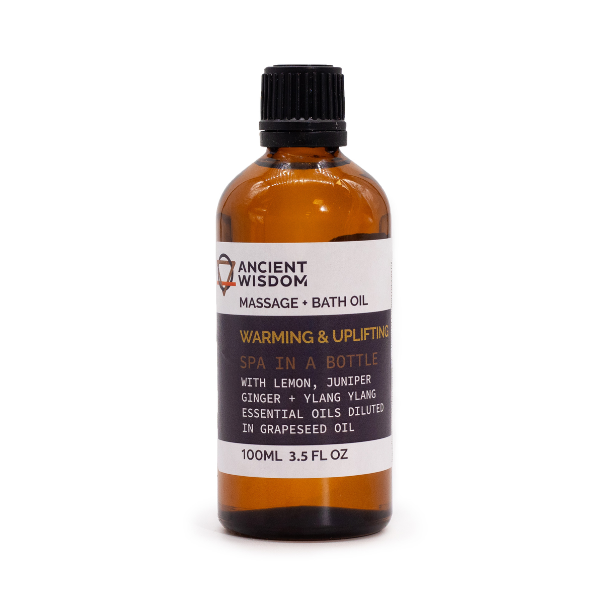 Massage Oil with Lemon, Juniper, Ginger and Ylang Ylang, 100ml, product photo
