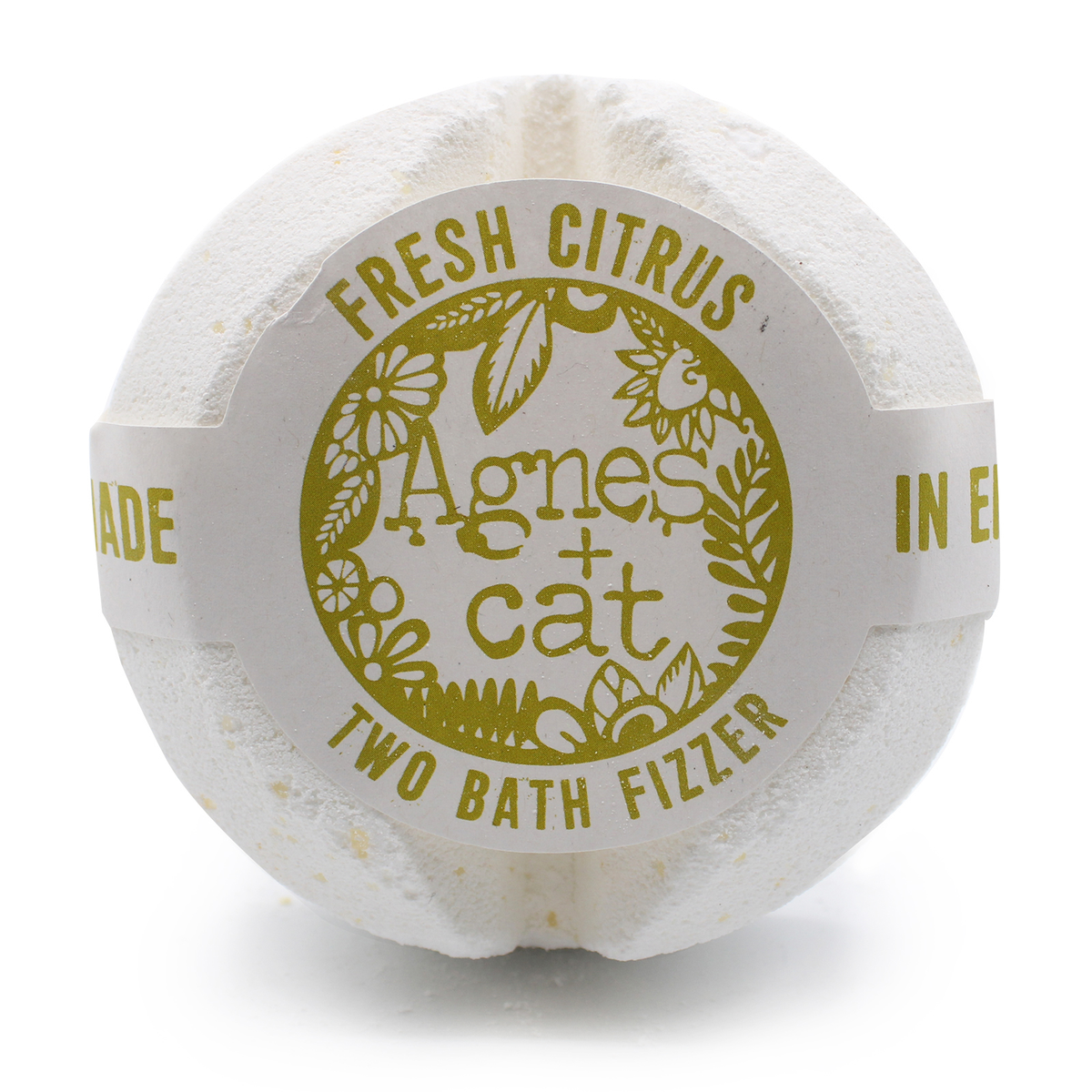 Agnes + Cat Bath Fizzer, Fresh Citrus, product photo