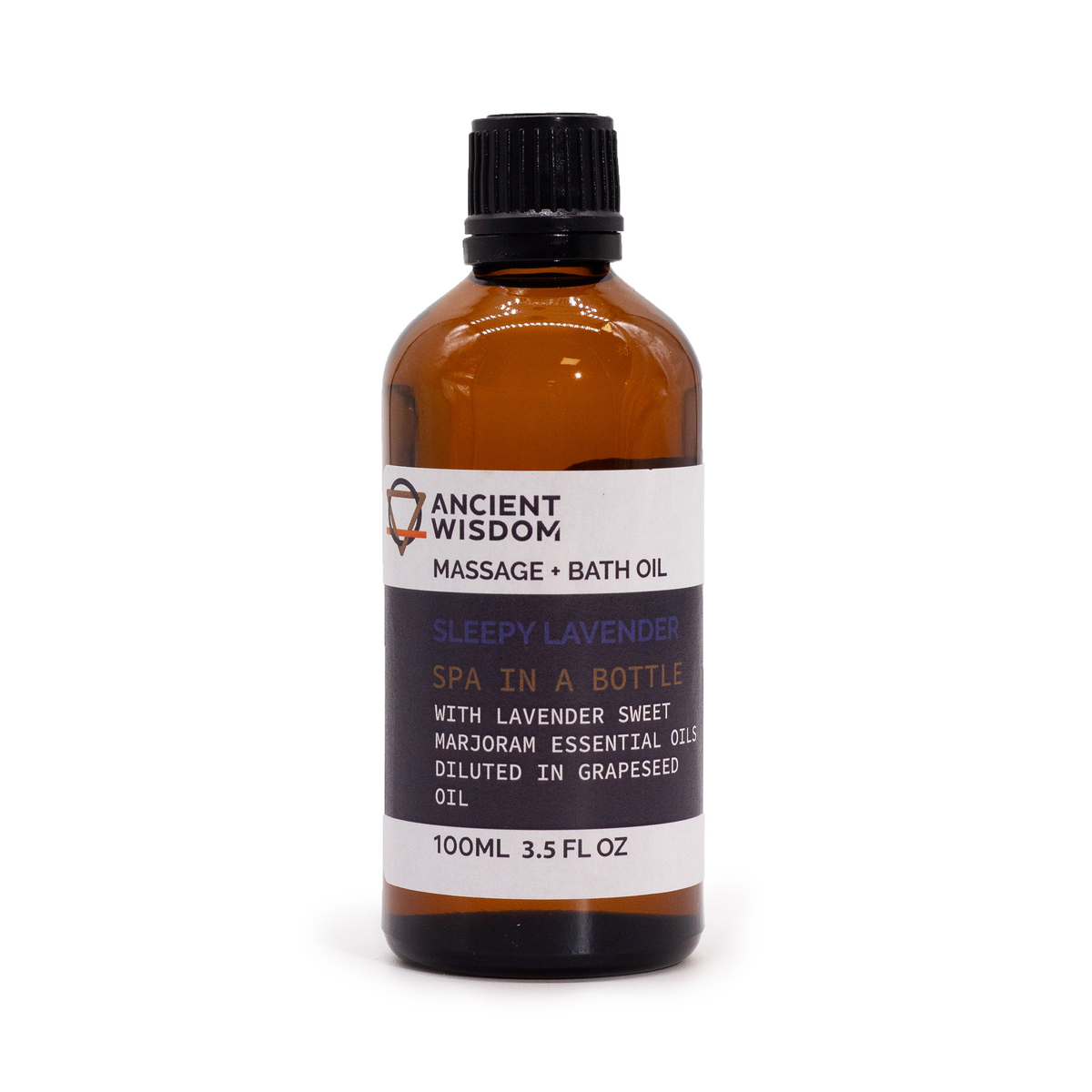 Lavender and Sweet Marjoram Massage Oil, 100ml, product photo