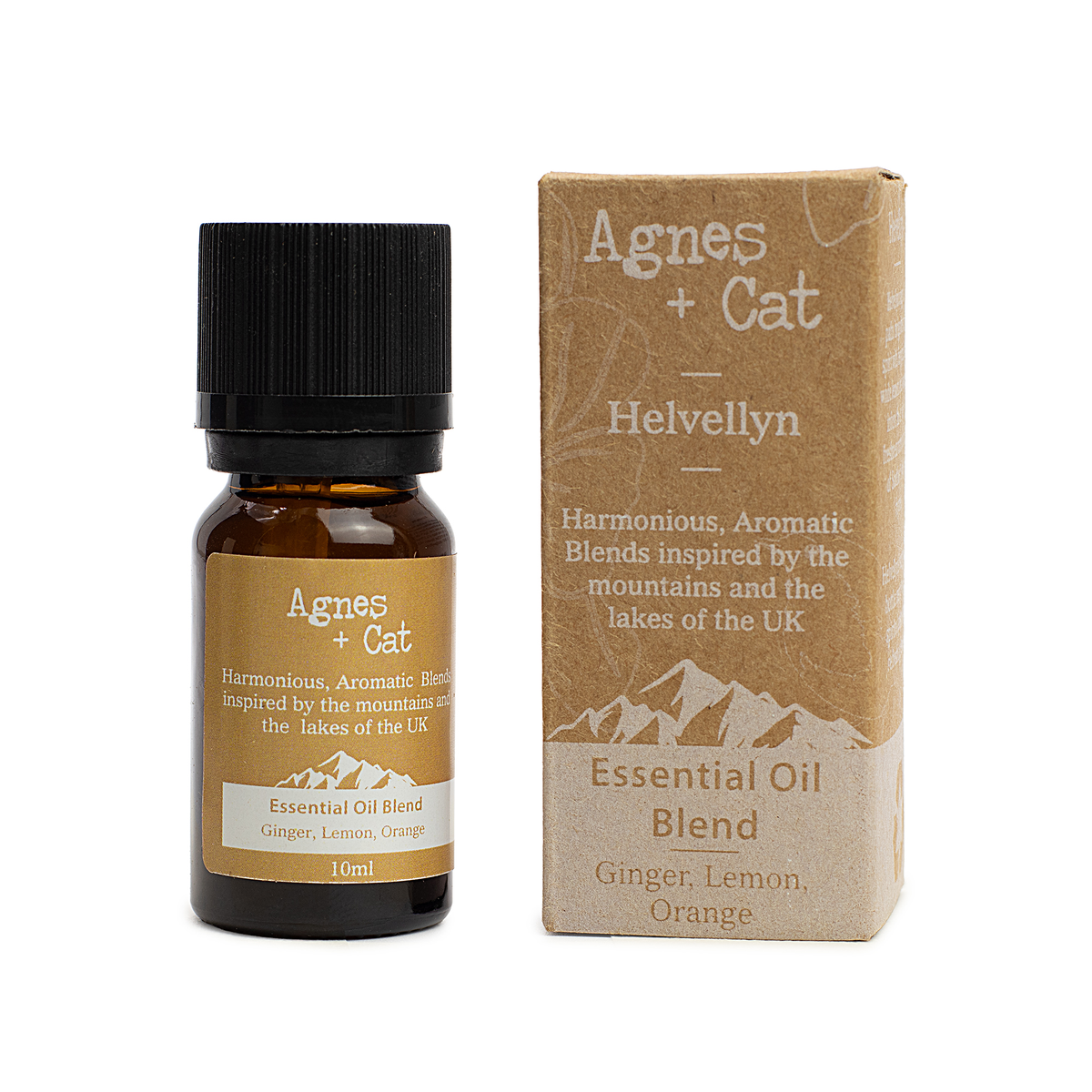 Agnes + Cat Helvellyn Essential Oil Blend, Ginger, Lemon and Orange, 10ml, product photo
