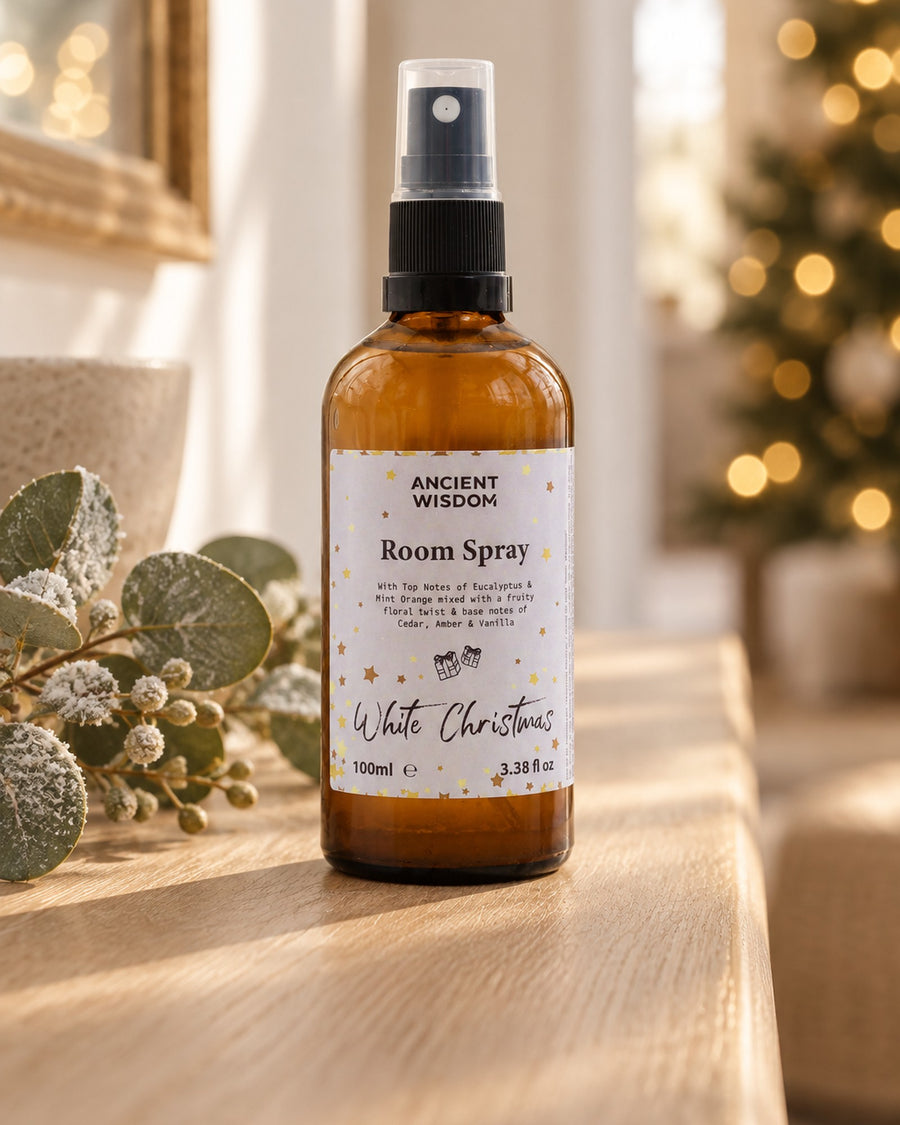 White Christmas Room Spray, 100ml styled at home