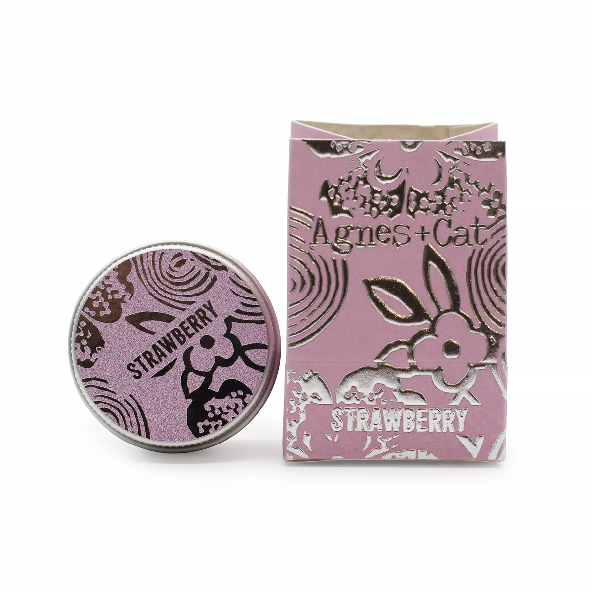 Agnes + Cat Lip Balm, Strawberry, 12g, product photo