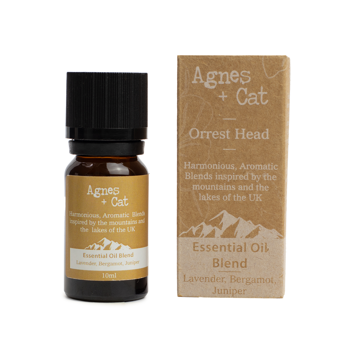 Agnes + Cat Orrest Head Essential Oil Blend, Lavender, Bergamot and Juniper, 10ml, product photo
