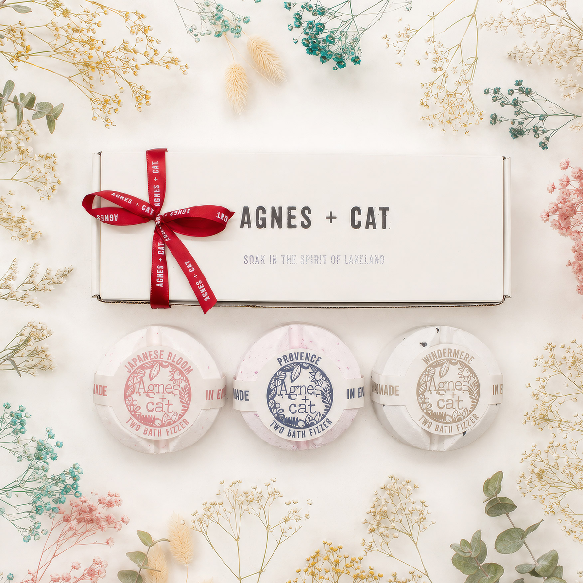 Agnes + Cat Lakeland Favourites Bath Fizzer Gift Set, product photo