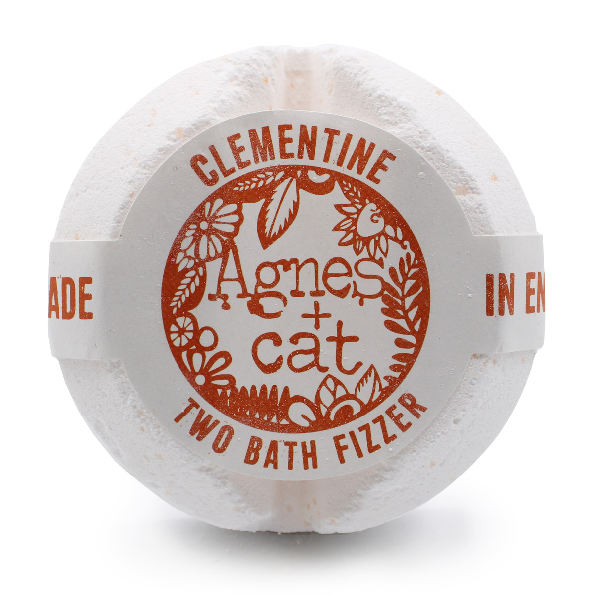 Agnes + Cat Bath Fizzer, Clementine, product photo