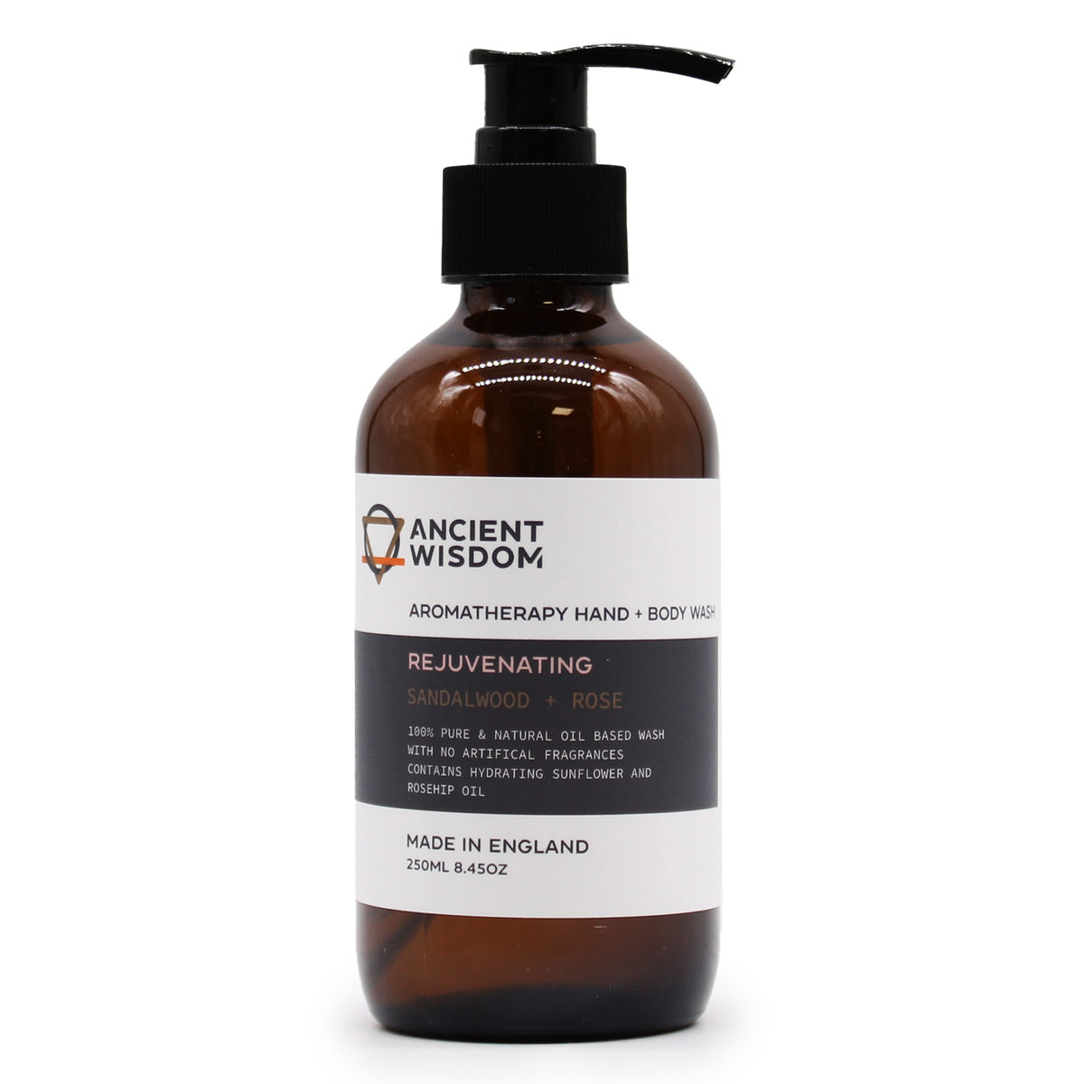 Sandalwood and Rose Hand and Body Wash, 250ml, product photo