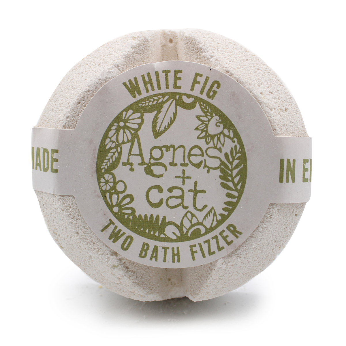 Agnes + Cat Bath Fizzer, White Fig, product photo