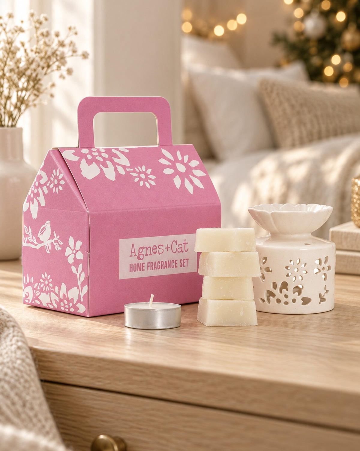 Agnes + Cat Fragrance Gift Set - Tea & Roses styled at home