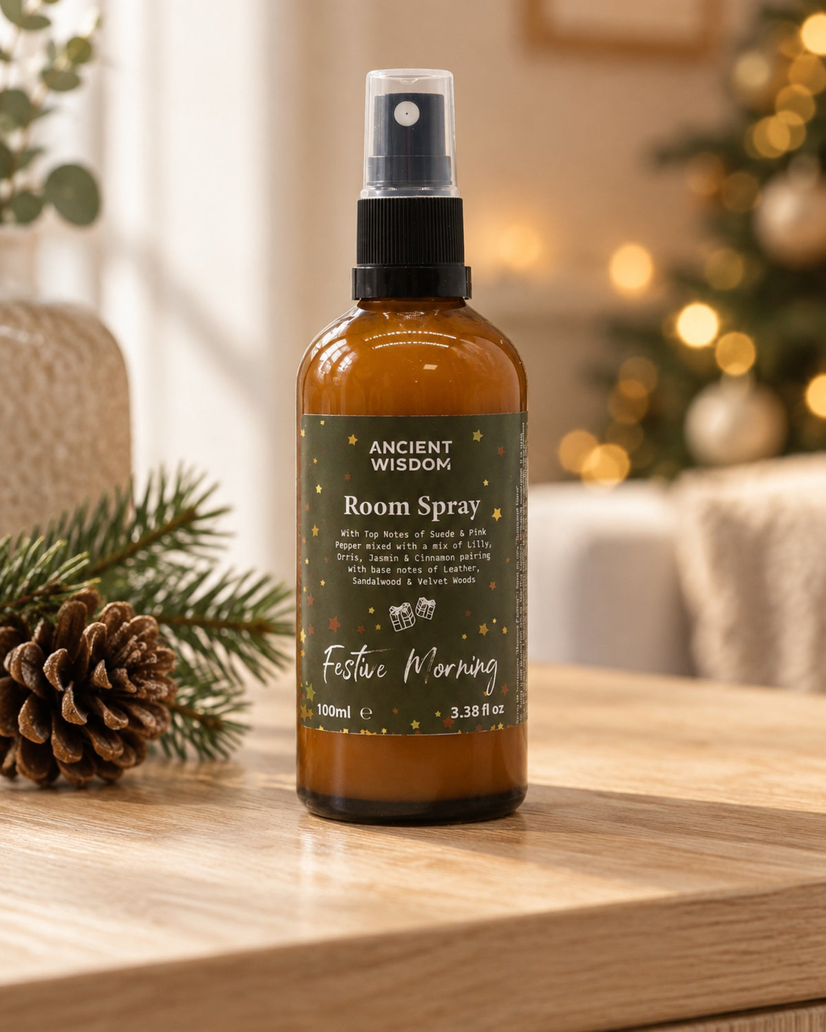 Festive Morning Room Spray, 100ml styled at home